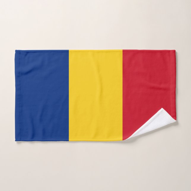 Romania Flag Bath Towel Set (Hand Towel)