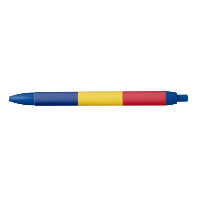 Romania Flag Black Ink Pen (Front)