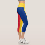 Romania Flag Capri Leggings<br><div class="desc">Patriotic flag of Romania.</div>