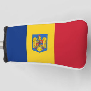 Romania flag-coat of arms golf head cover