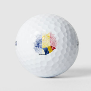 Romania flag golf balls