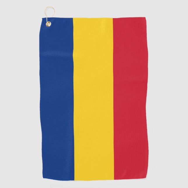 Romania Flag Golf Towel (Front)