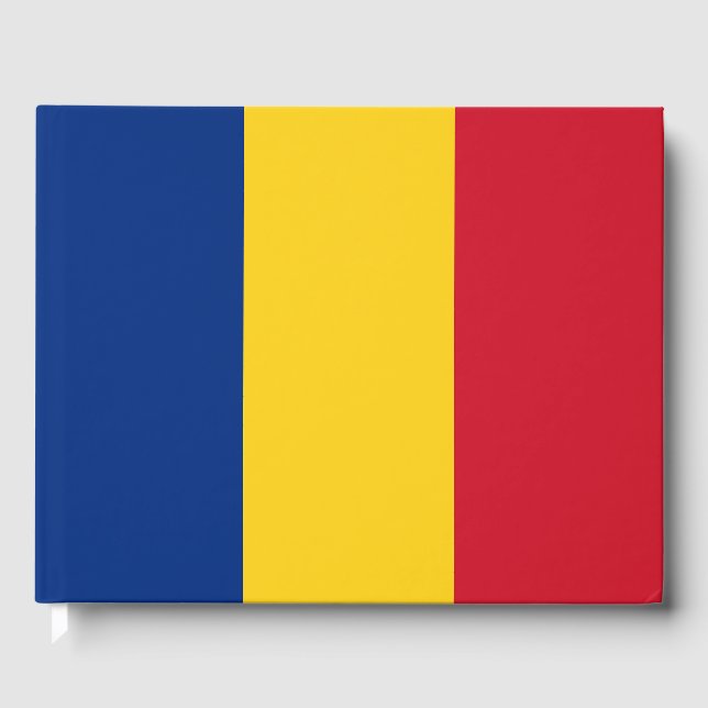 Romania flag guest book (Front)