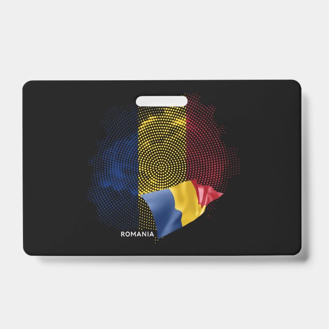 Romania flag ID badge (Front)