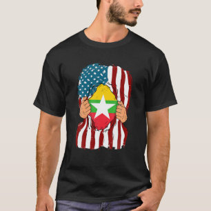 Romania Flag Inside Me Home Pride Romanian America T-Shirt