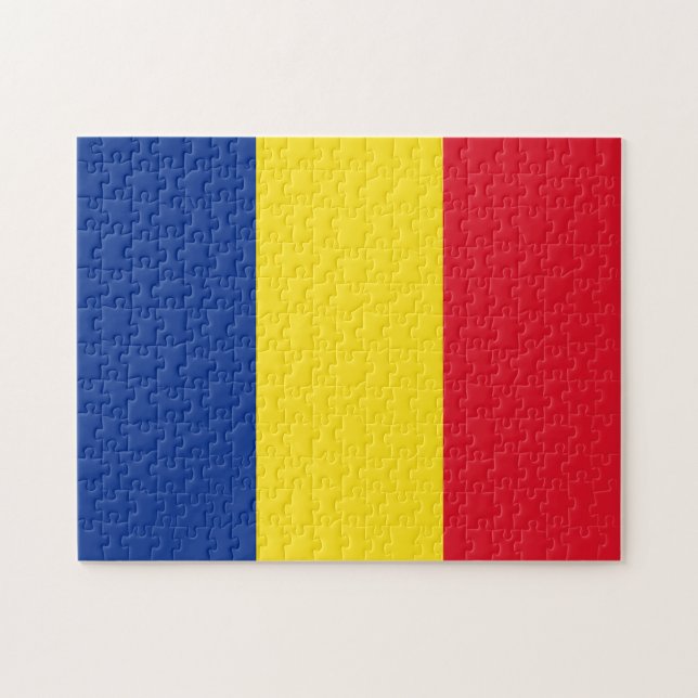 Romania Flag Jigsaw Puzzle (Horizontal)