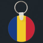 Romania Flag Key Ring<br><div class="desc">Patriotic flag of Romania.</div>