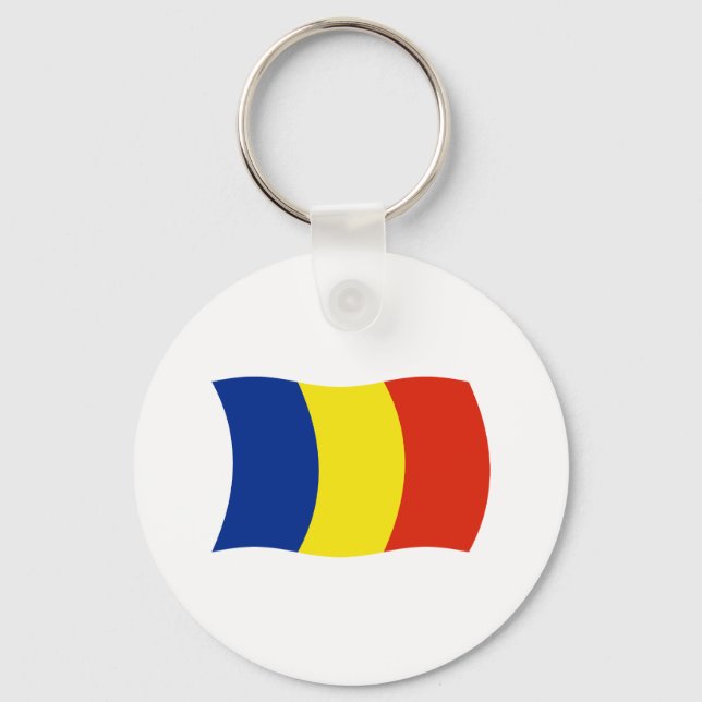 Romania Flag Keychain (Front)