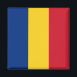 Romania Flag Magnet<br><div class="desc">The Romanian flag is a vertical triband. The used colours in the flag are blue, red, yellow. The proportion of the Romanian flag is 2:3. The Flag of Romania was adopted in 1989. The first use of the current flag design was in 1867. The last change to the current Romanian...</div>