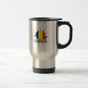 Romania Flag Map 2.0 Travel Mug