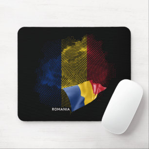 Romania flag mouse pad