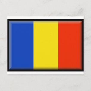 Romania Flag Postcard