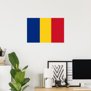 Romania flag poster