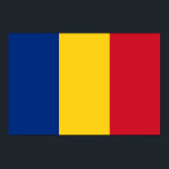 Romania Flag Poster<br><div class="desc">Patriotic flag of Romania.</div>