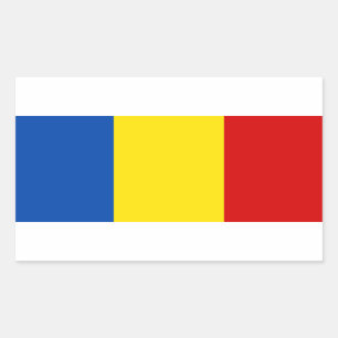 Romania Flag Rectangular Sticker