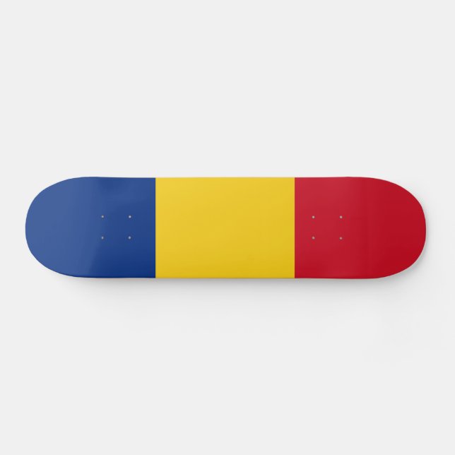 Romania Flag Skateboard (Horz)