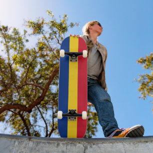Romania flag skateboard