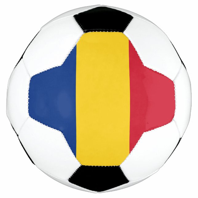 Romania flag soccer ball (Front)