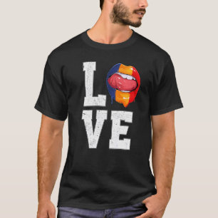 Romania Flag Soccer Fan Love Romanian   T-Shirt