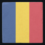 Romania Flag Stone Coaster<br><div class="desc">Patriotic flag of Romania.</div>