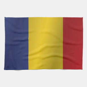 Romania flag tea towel