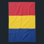 Romania flag tea towel<br><div class="desc">An ideal gift for all those who are patriotic of their country!</div>