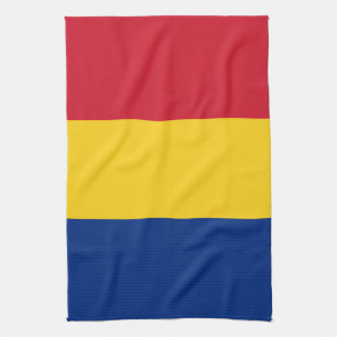 Romania flag tea towel