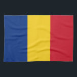 Romania Flag Tea Towel<br><div class="desc">Patriotic flag of Romania.</div>