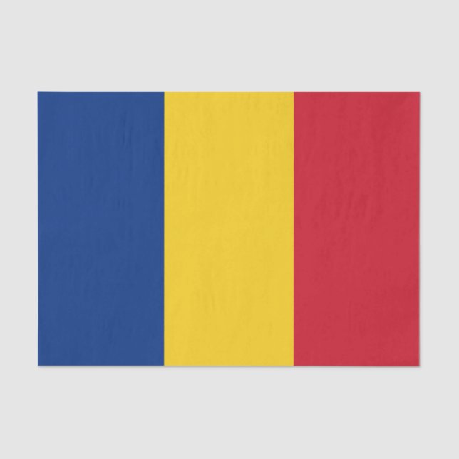 Romania Flag Tissue Paper (Front)