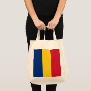 Romania flag tote bag