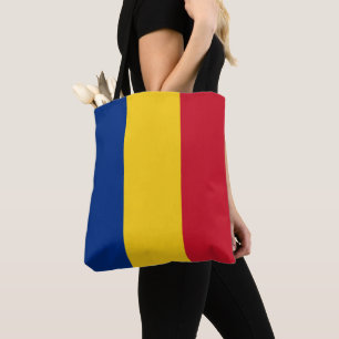 Romania flag tote bag
