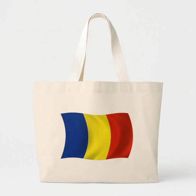 Romania Flag Tote Bag (Front)