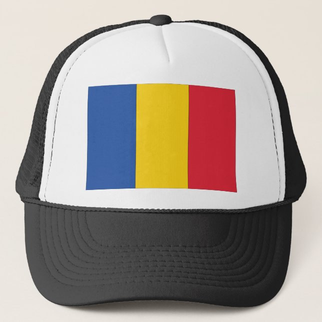 Romania Flag Trucker Hat (Front)