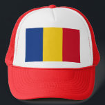 Romania Flag Trucker Hat<br><div class="desc">Romania Flag</div>