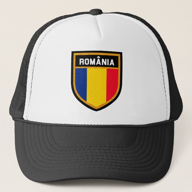Romania Flag Trucker Hat (Front)