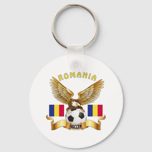 Romania Football Designs Key Ring