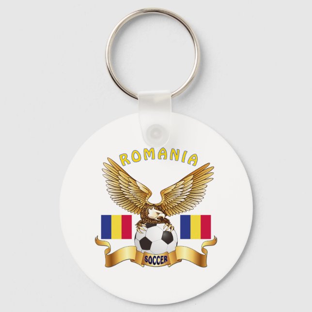 Romania Football Designs Key Ring (Front)