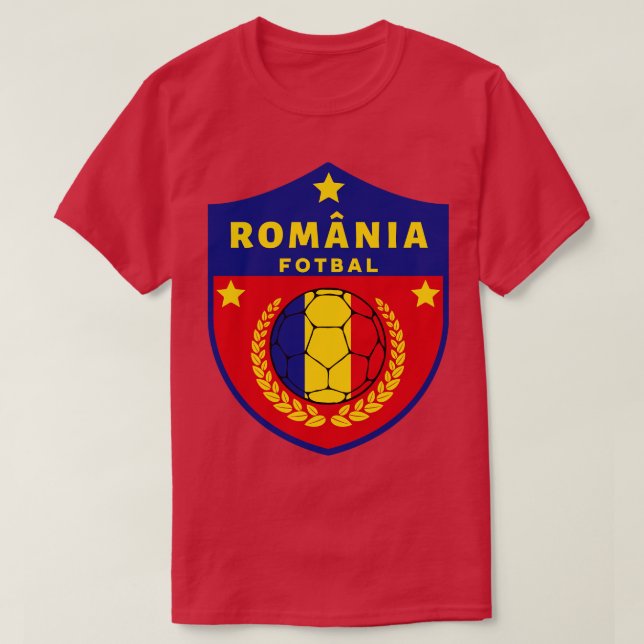 Romania Fotbal T-Shirt (Design Front)