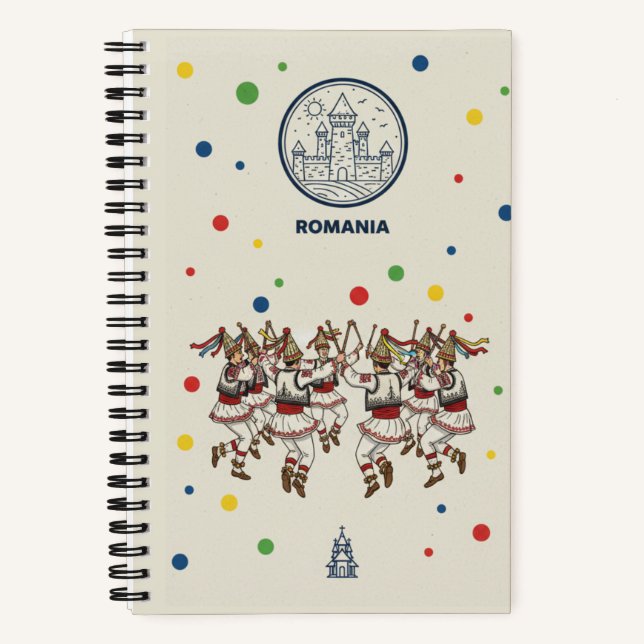 Romania Heritage & Călușari Dance Photo Archive Notebook (Front)