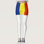 Romania Leggings<br><div class="desc">Romania flag colours: Blue Yellow,  Red</div>