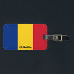 Romania National Flag Patriotic Luggage Tag<br><div class="desc">Romania National Flag Patriotic Luggage Tag with the Romania flag printed over the one side of the tag. Country name written with the vibrant font is integrated in the design on the bottom. Text is fully customisable using "Customise it!" feature. Other side of the tag is reserved for your information....</div>