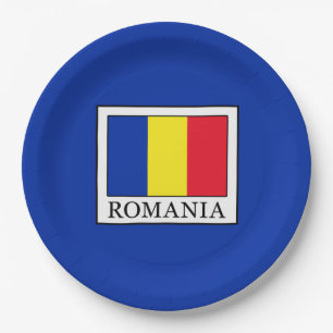 Romania Paper Plate