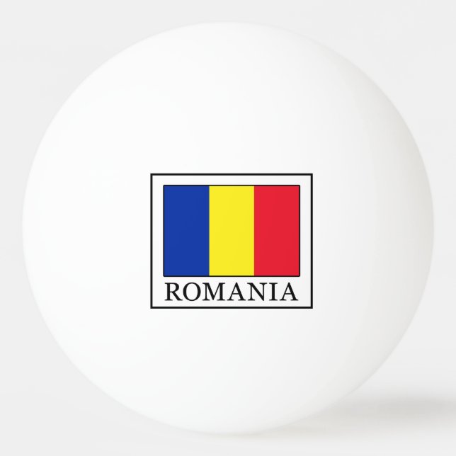 Romania Ping Pong Ball (Front)