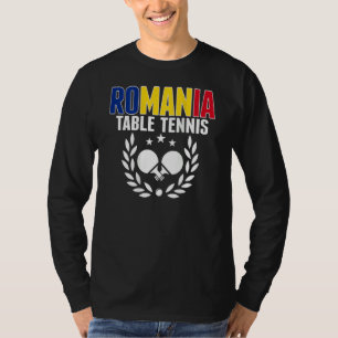 Romania Ping Pong     Romanian Table Tennis Suppor T-Shirt