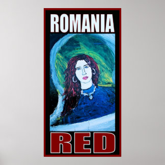 ROMANIA RED POSTER