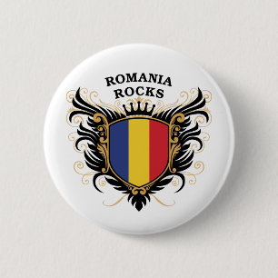 Romania Rocks 6 Cm Round Badge