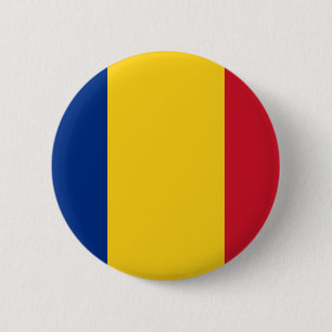 Romania - Romanian Flag - Drapelul României 6 Cm Round Badge