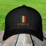 Romania & Romanian Flag fashion / Patriots Embroidered Hat<br><div class="desc">Embroidered Hats: Romania & Romanian Flag fashion baseball / trucker hats for Romanian patriots - love my country,  travel,  holiday / sports fans</div>