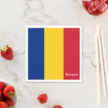 Romania & Romanian flag party fashion /sport fans Napkin<br><div class="desc">Paper Napkins: Romania & Romanian Flag - love my country,  travel,  holiday,  national patriots / sports fans</div>