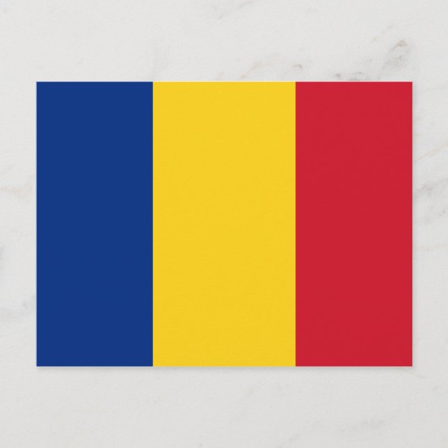 Romania (Romanian) Flag Postcard (Front)